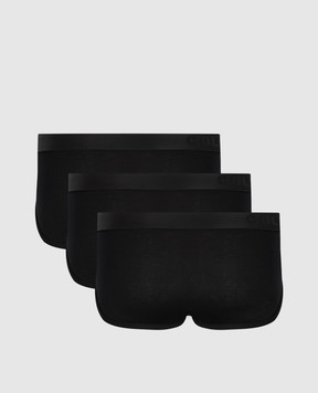 CDLP Set of black briefs with logo MUW004011723