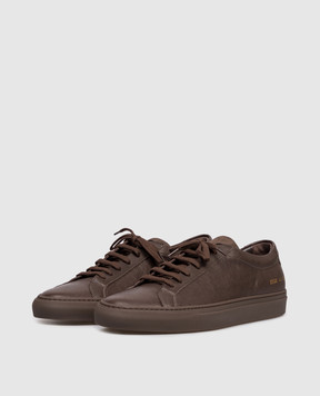 Common Project Brown leather Achilles sneakers 2506