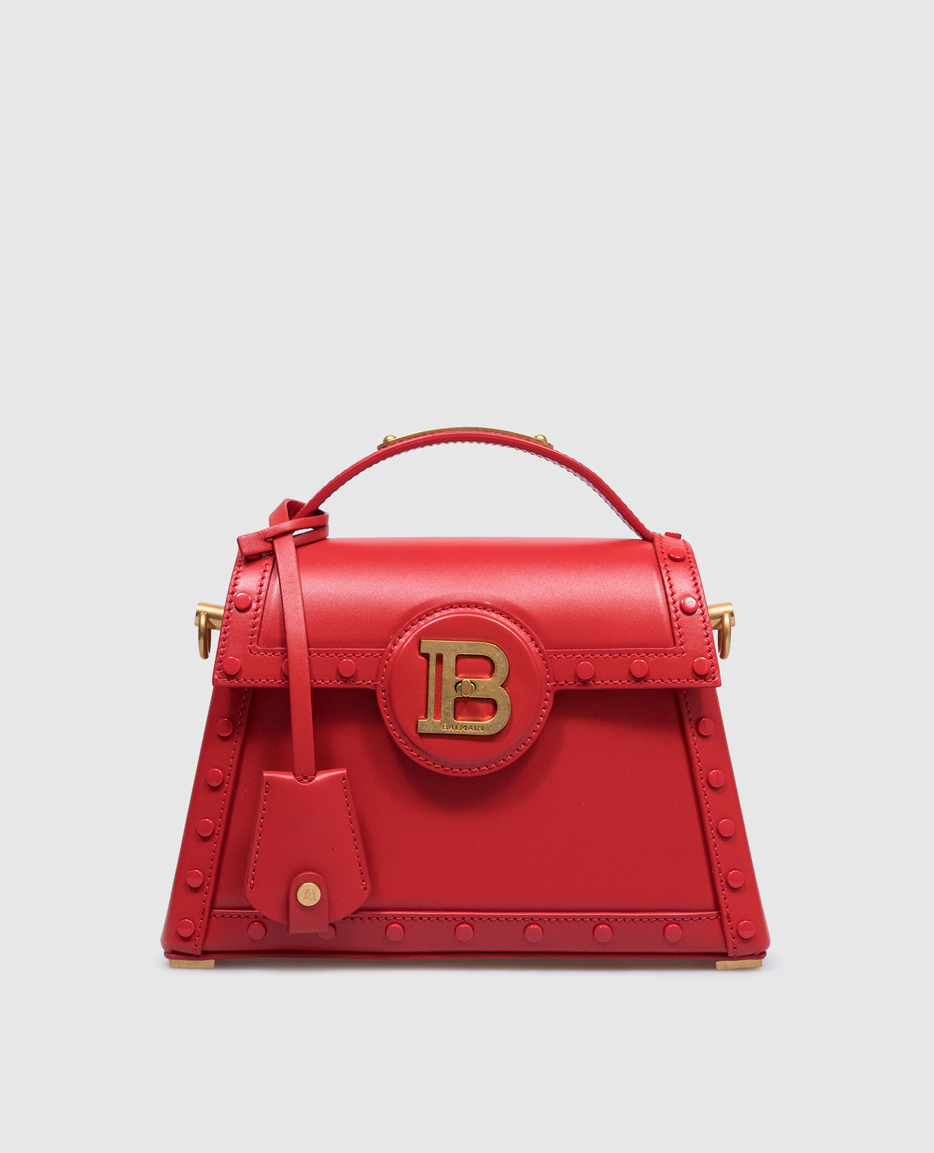 

Red B-Buzz Dynasty logo leather bag Balmain