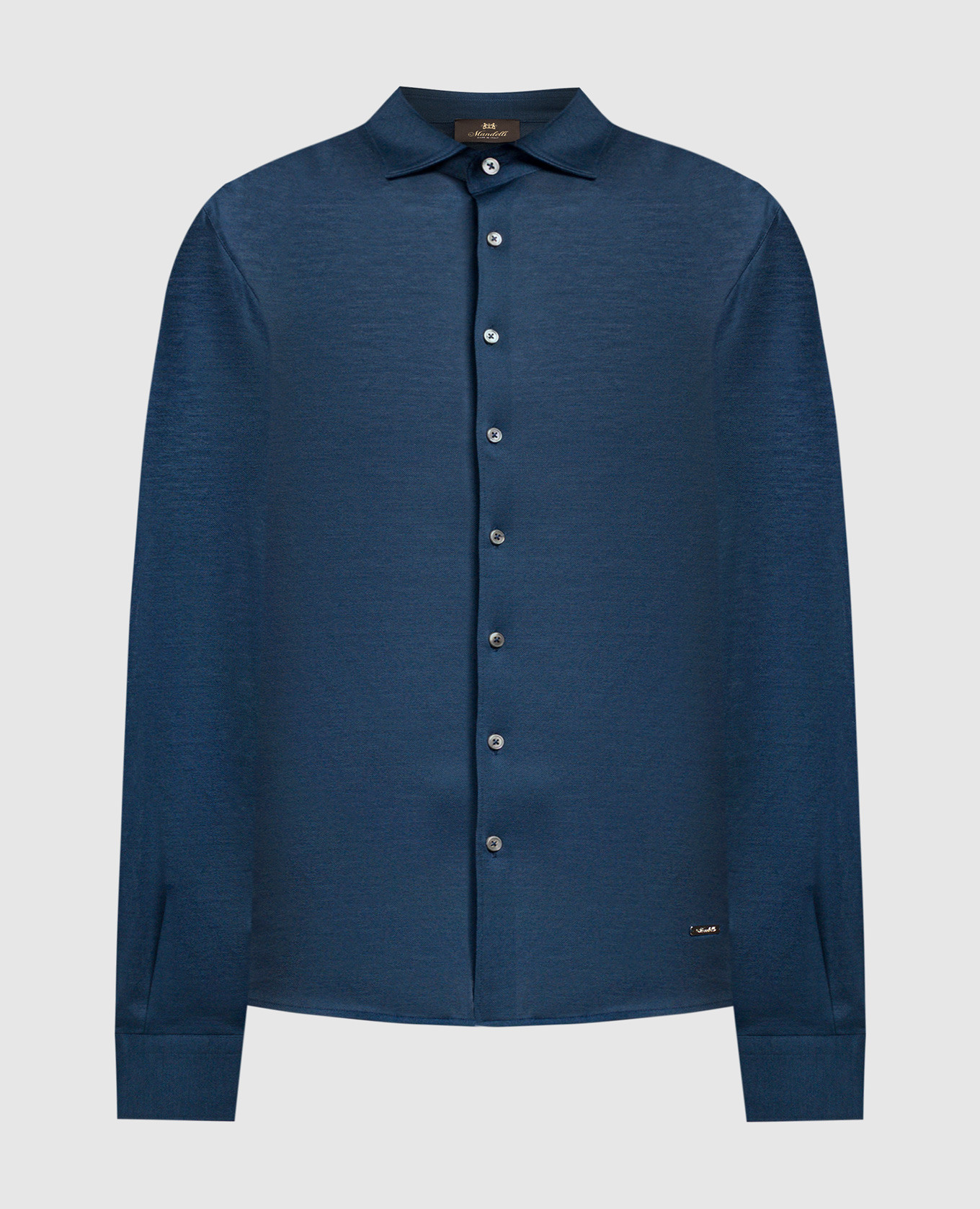 

Blue logo shirt Enrico Mandelli, Синий