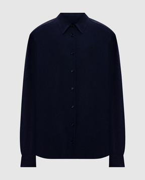 Toteme Blue shirt with wool 254WRT0480FB0016