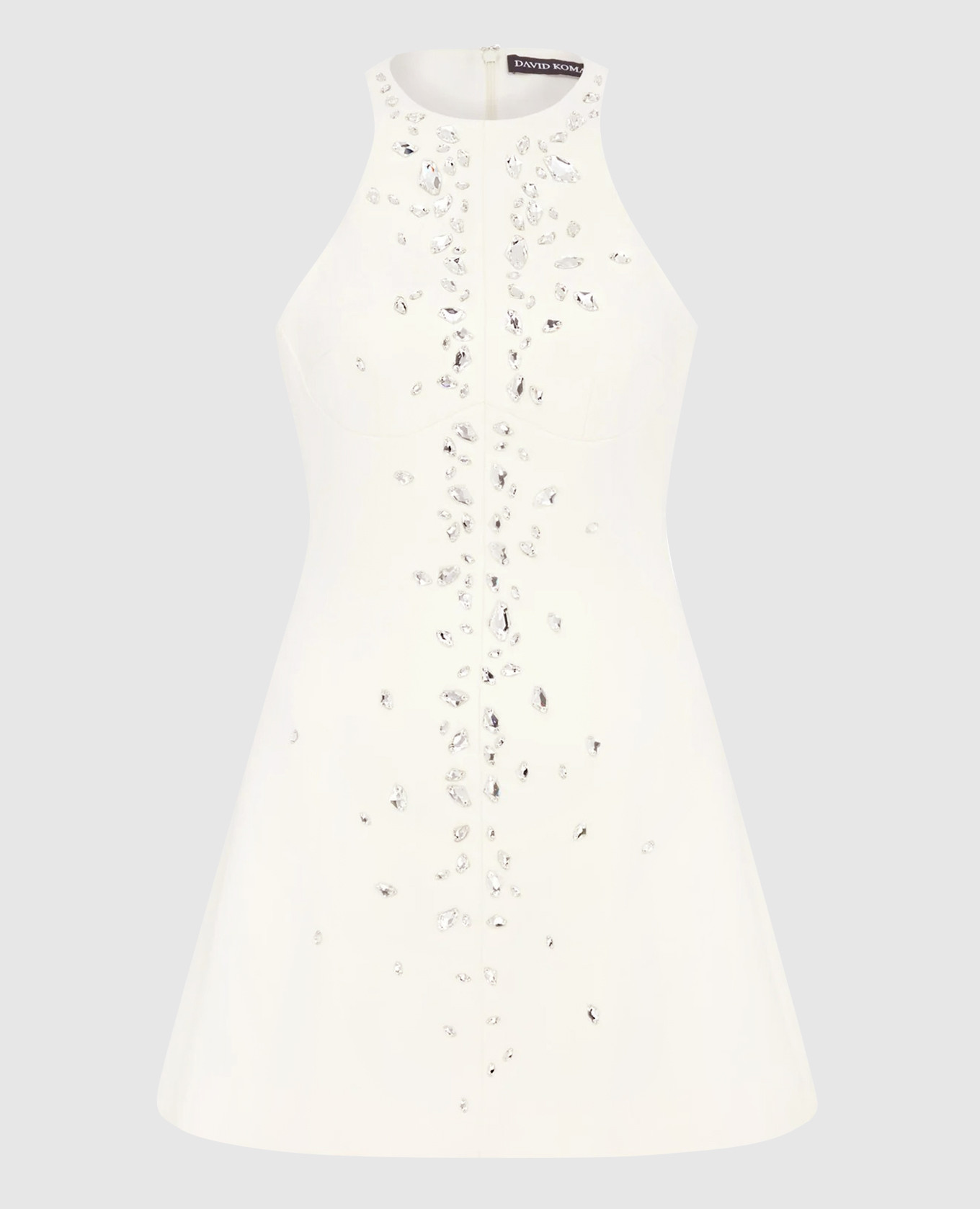 

Beige mini dress with crystals David Koma