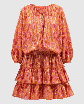 Vilebrequin Lauriane pink dress with silk and lurex LURAW335