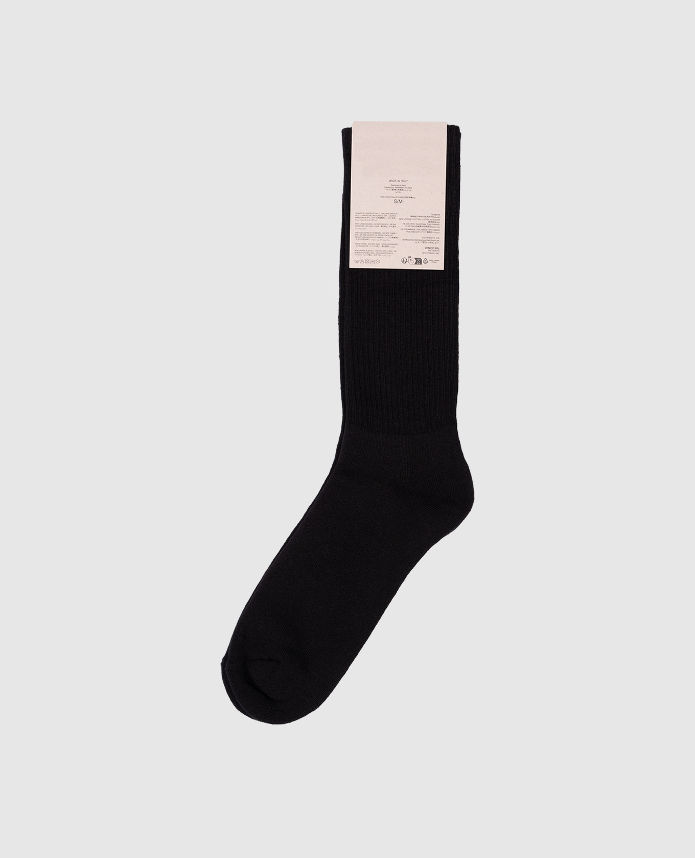 

Black socks with contrasting logo Palm Angels