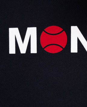 Moncler ENFANT Children's blue sweatshirt with a logo 8G00026809AG1214