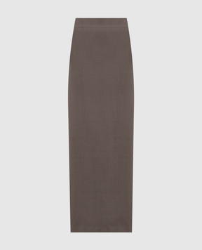 Brunello Cucinelli Beige skirt with wool MPW07G3882