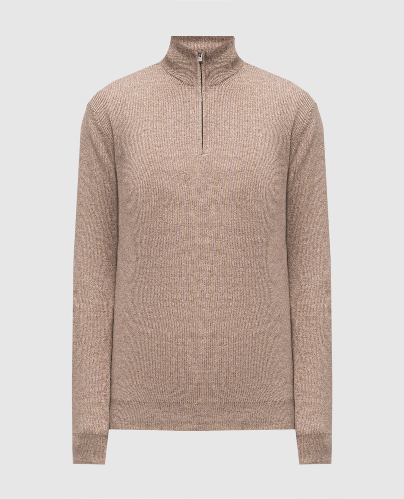 Brown cashmere, wool and silk sweater Agnona