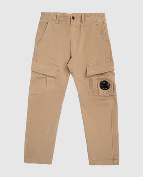 C.P. Company Children's brown cargo pants COP004LRC0648