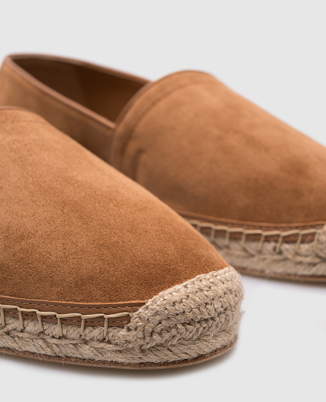Brown suede espadrilles Brunello Cucinelli 5