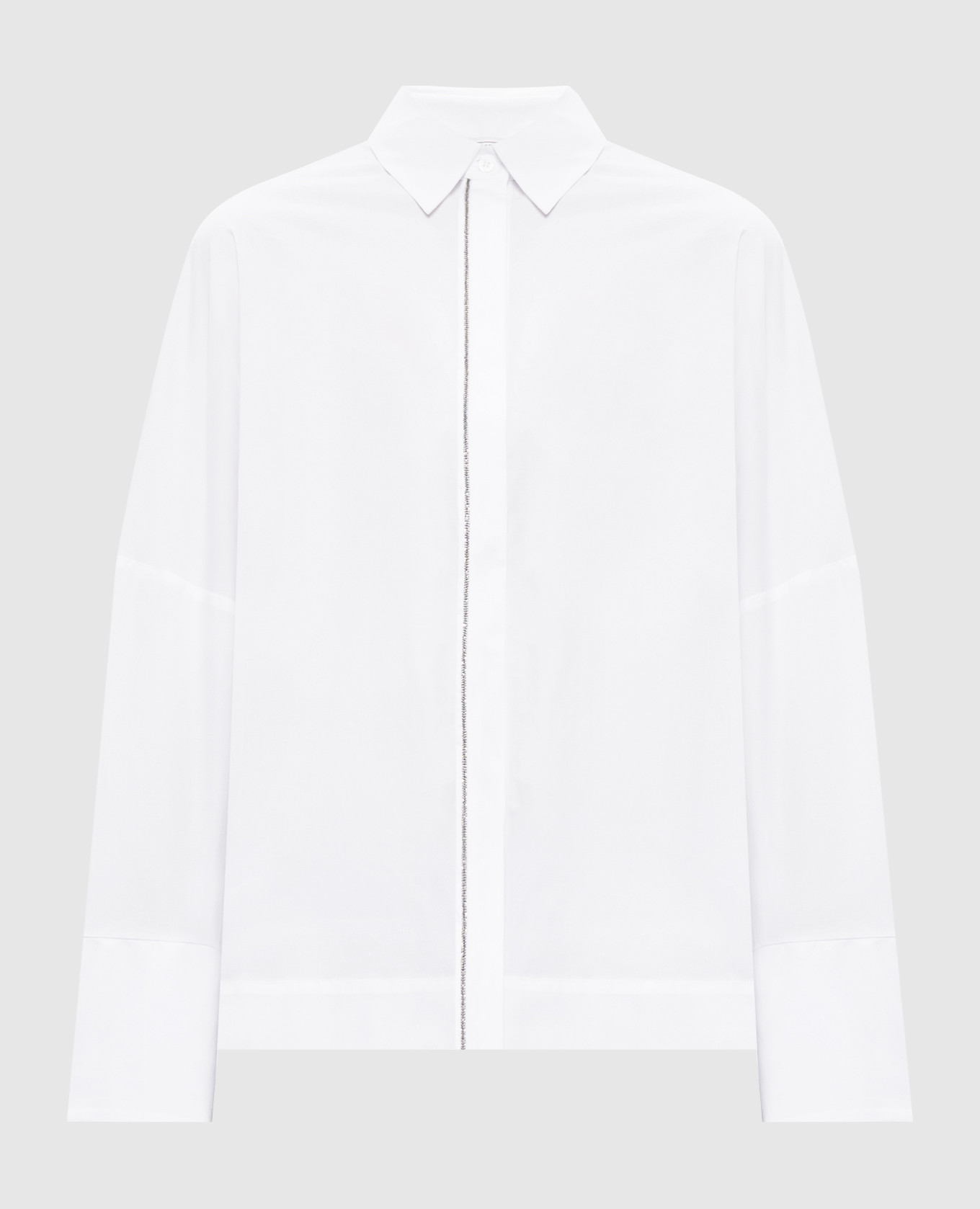 White shirt with a monil chain Peserico