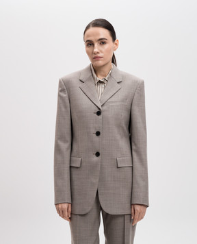 The Row Selene gray wool jacket 8494W2623