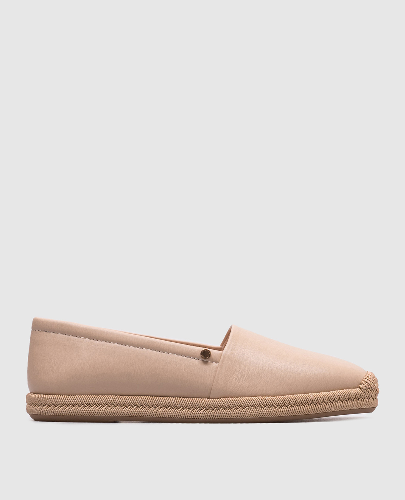 Beige leather espadrilles Agnona