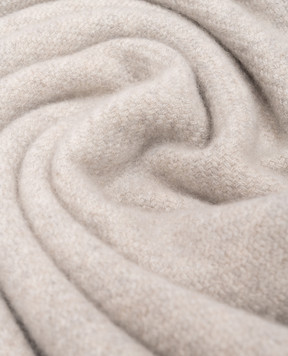 Brunello Cucinelli Gray cashmere scarf with edging MSC679AG