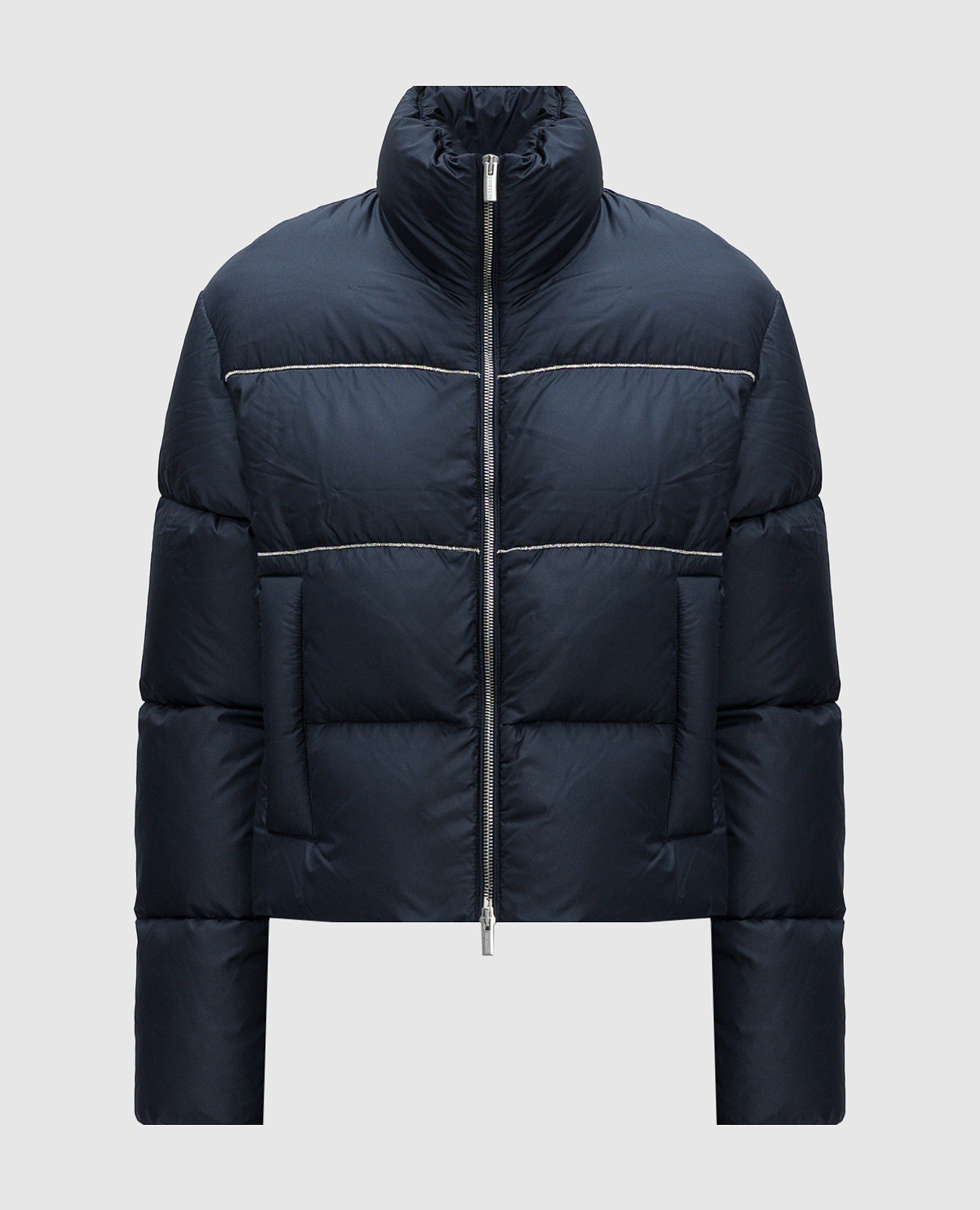 

Blue down jacket with monil chain Peserico, Синий