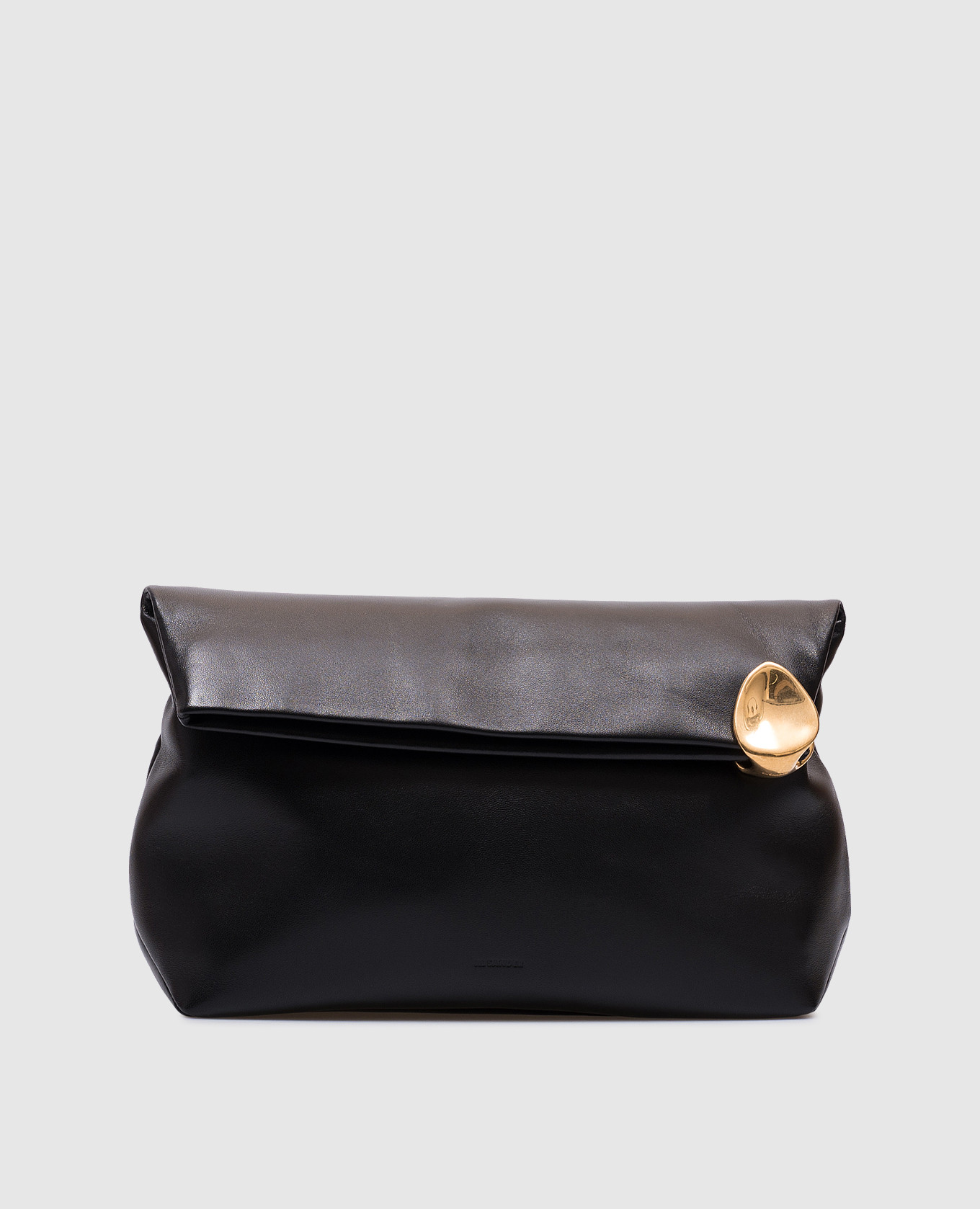 

Black leather bag with embossed logo Jil Sander