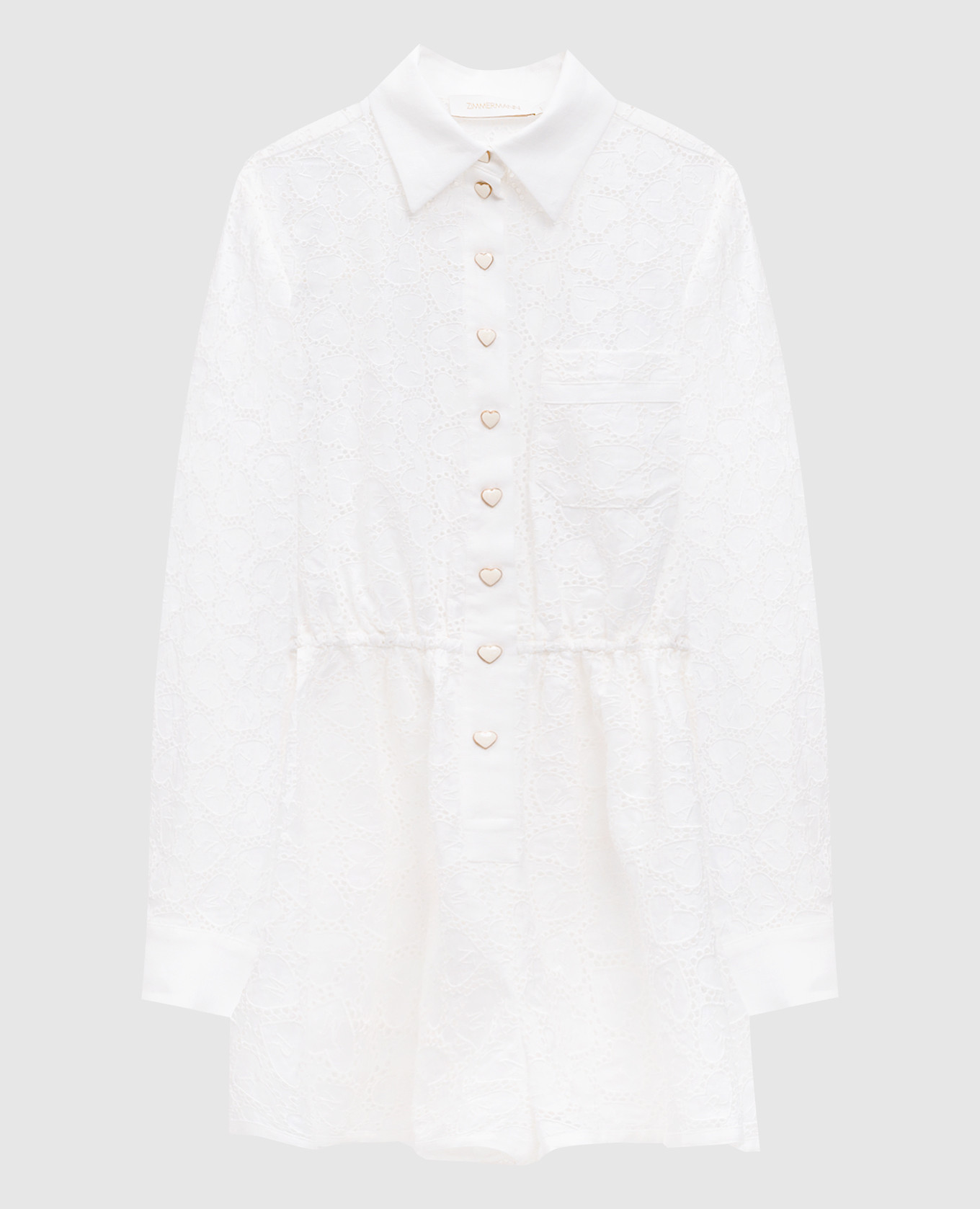 

Crush white linen jumpsuit Zimmermann