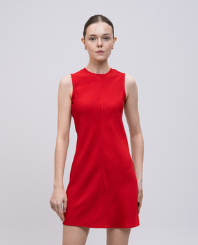 Ami Paris Red dress with emblem FDR066AC0014