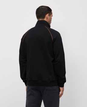 Brunello Cucinelli Black sports jacket with piping MW8639087G