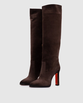 Santoni Brown suede boots WSAV71129HI2NAEA