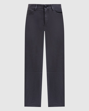 Simonetta Ravizza Koral gray leather pants F05PS72L1