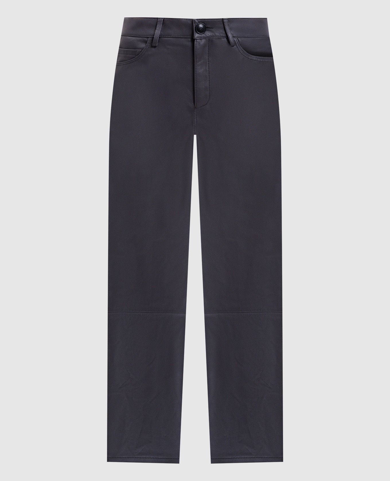 Koral gray leather pants Simonetta Ravizza