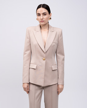 Giuseppe Di Morabito Milano Beige wool jacket 04SSJA11604410A