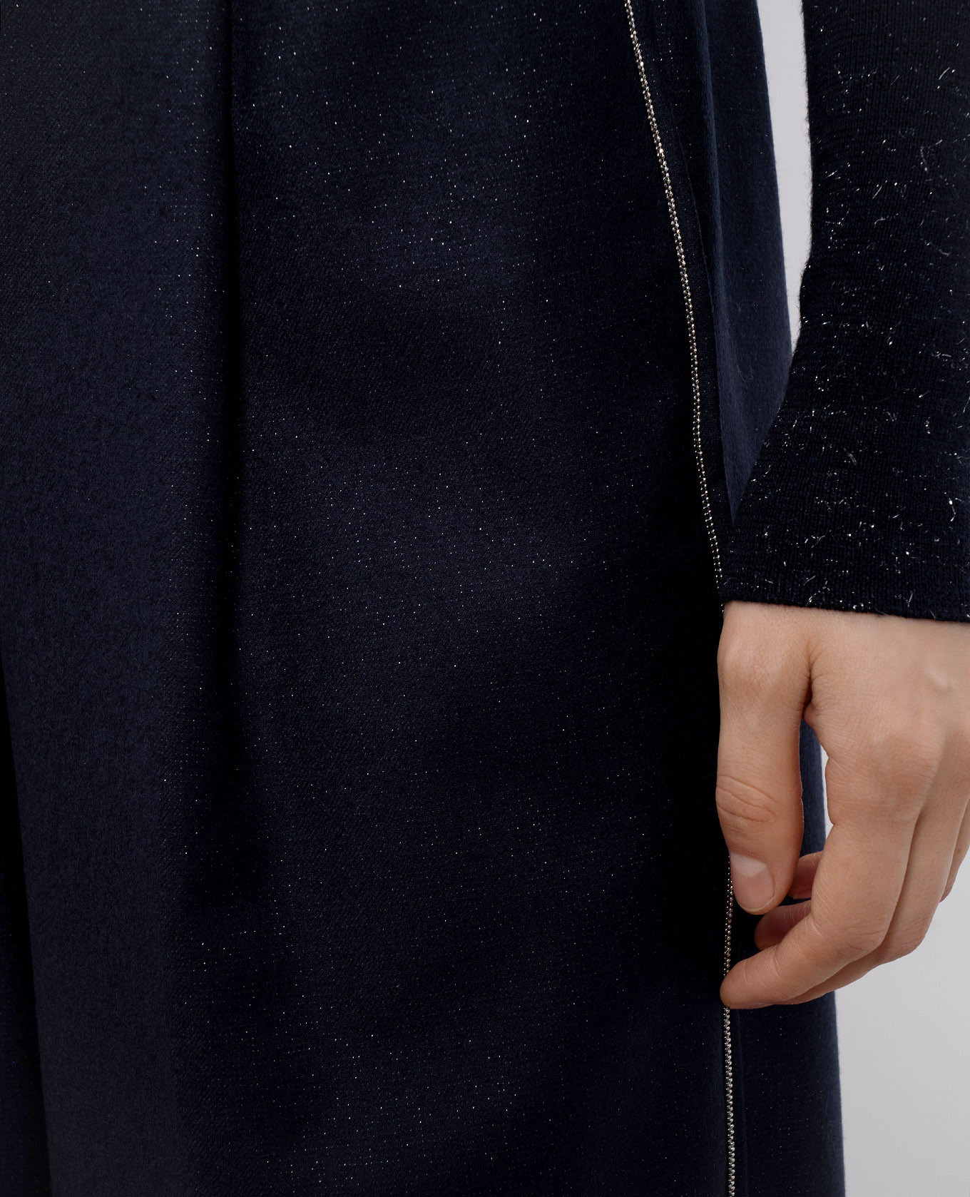 

Blue wool pants with lurex Peserico