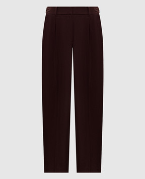 Brunello Cucinelli Burgundy wool pants MA033P9039