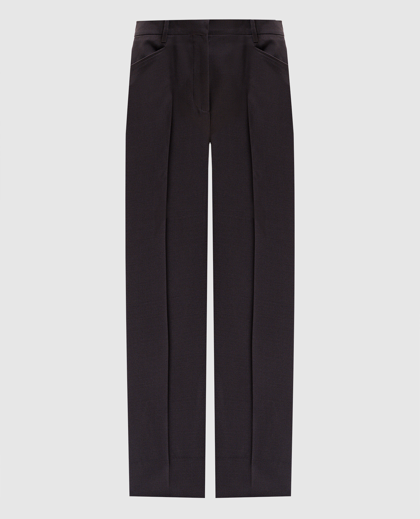 Brown wool and silk pants Tom Ford