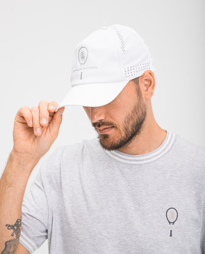 Brunello Cucinelli White cap with logo print MCAP9910T