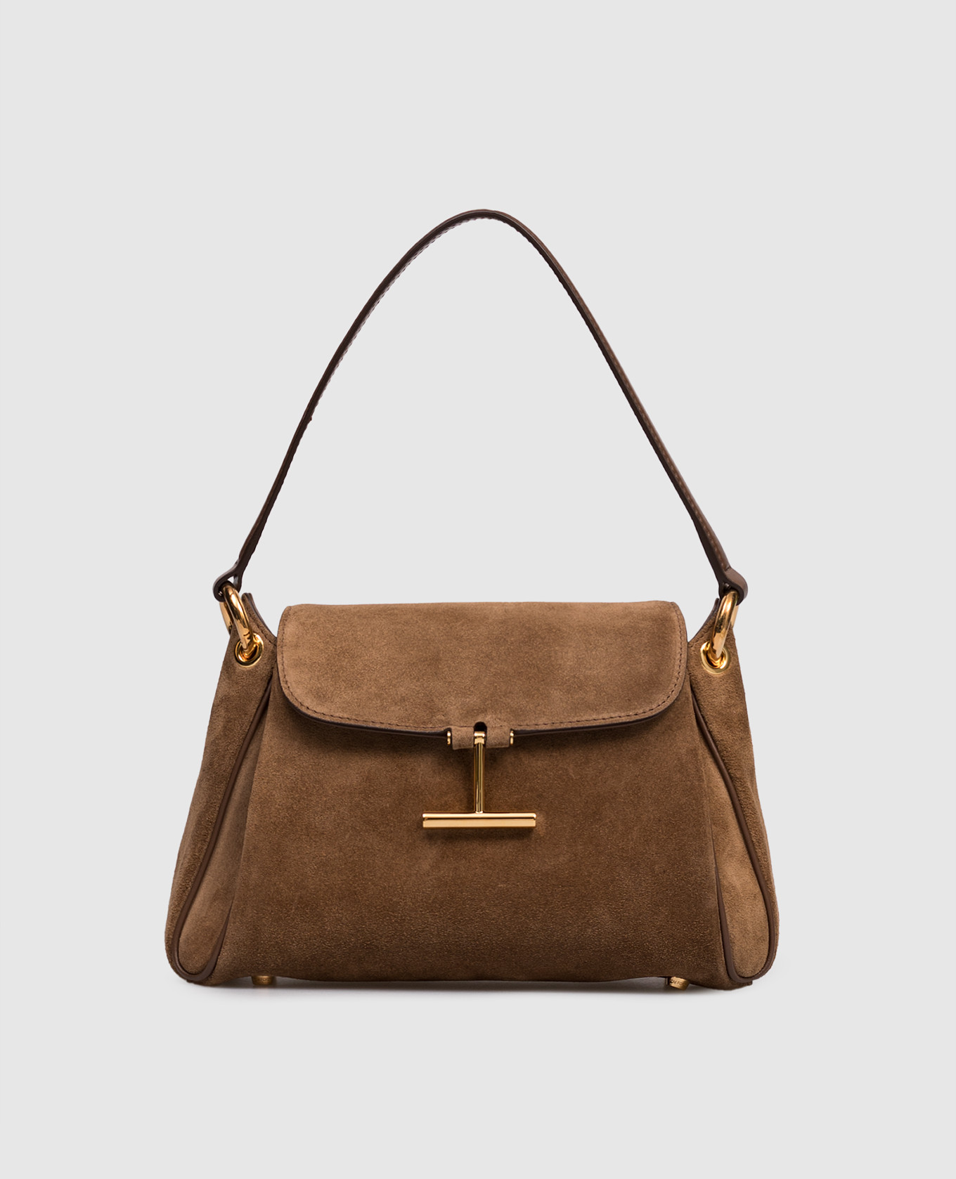 

Brown suede bag Tom Ford