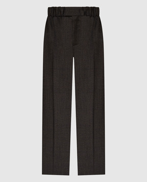 Bottega Veneta Brown pants made of wool 743610V3PI0