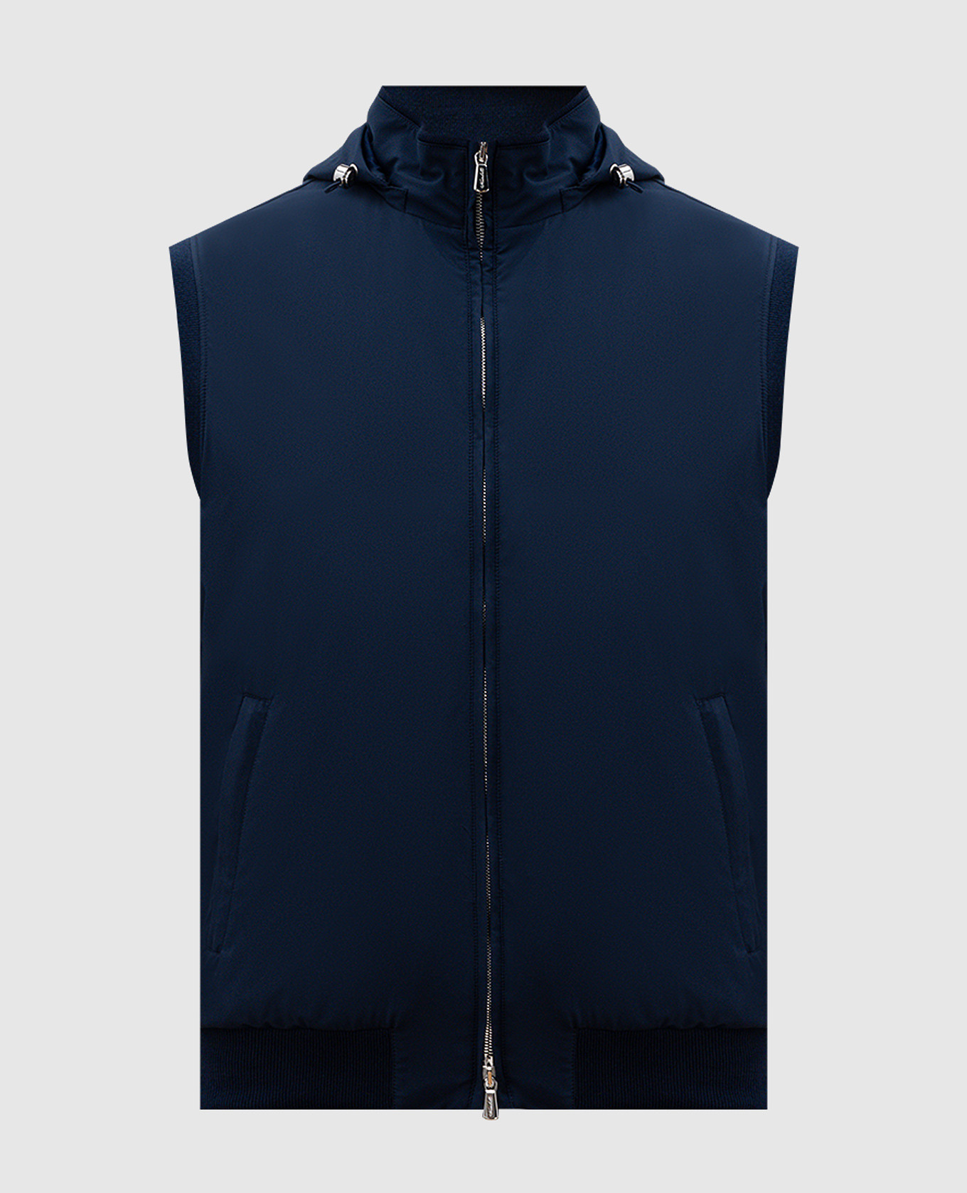 Blue vest with logo Enrico Mandelli