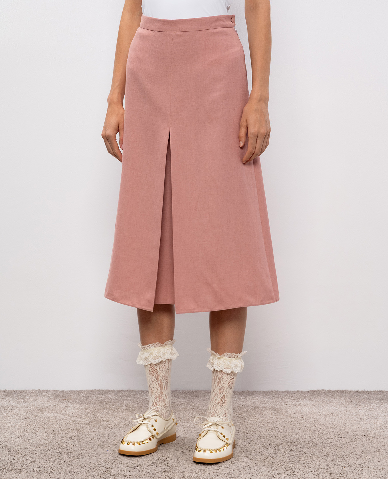 Pink skirt-shorts Valentino 3