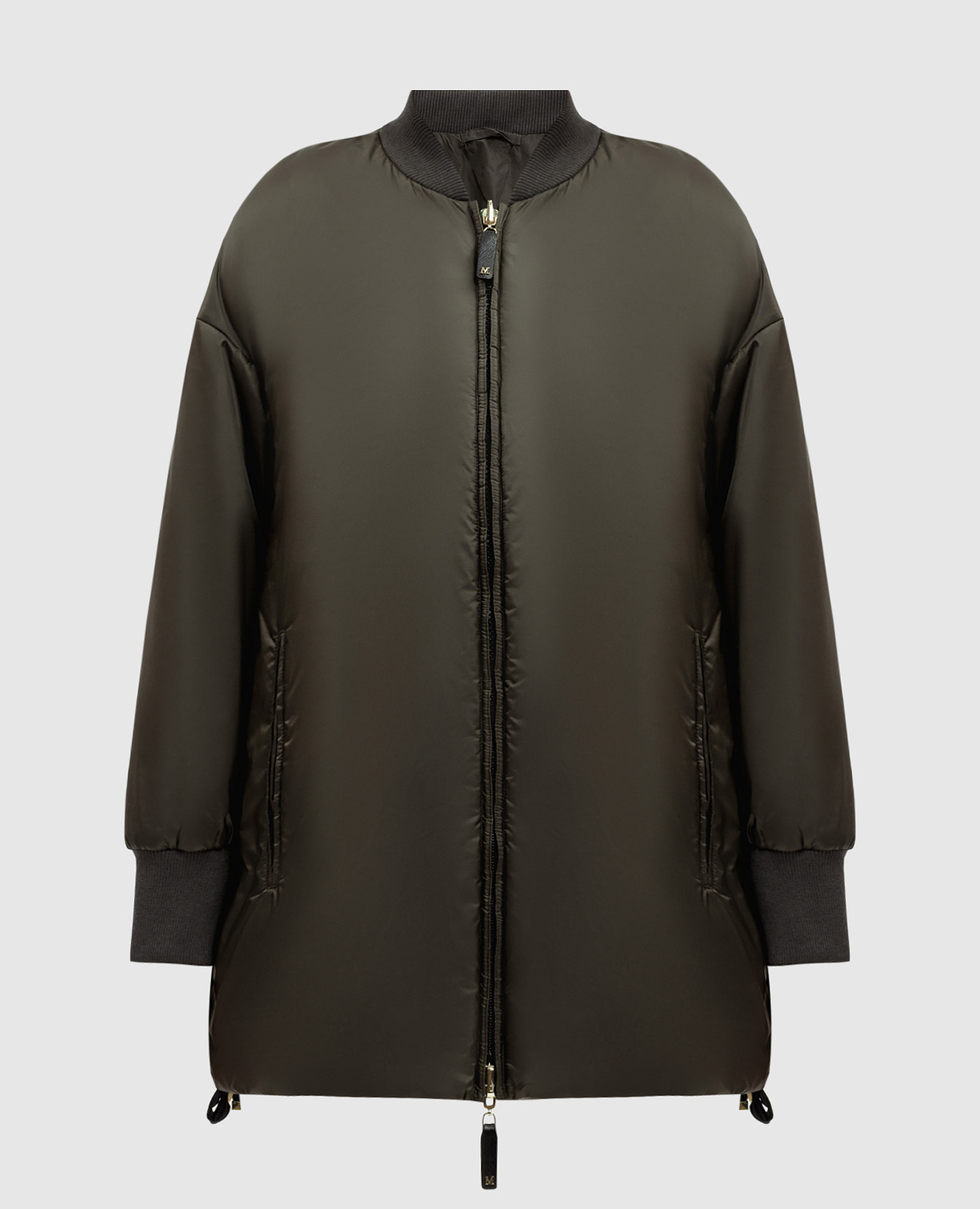 

Green double-sided jacket GREENBO with logo patch Max Mara