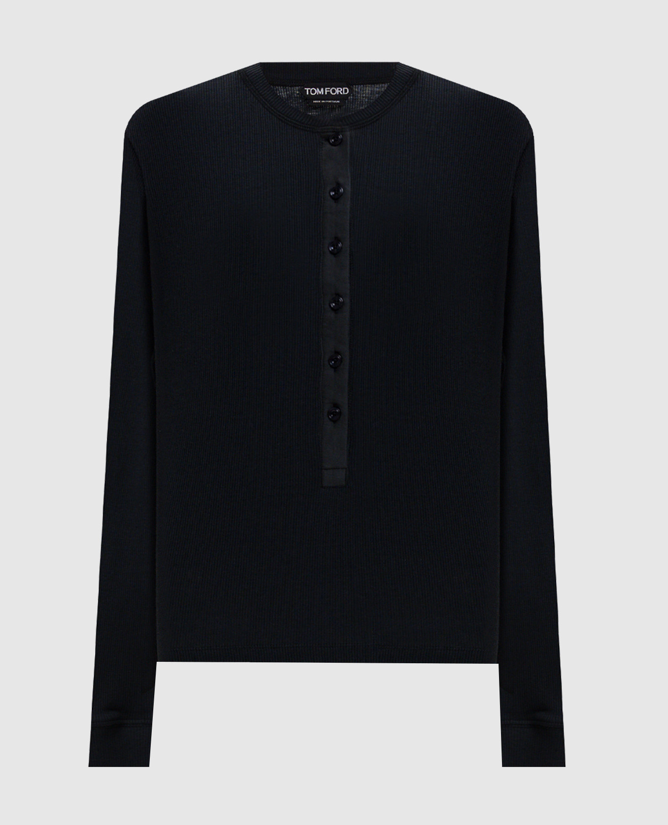 

Black ribbed long sleeve Tom Ford, Blue