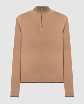 Stefano Ricci Brown sweater made of wool, silk and cashmere KE08004L01E25374