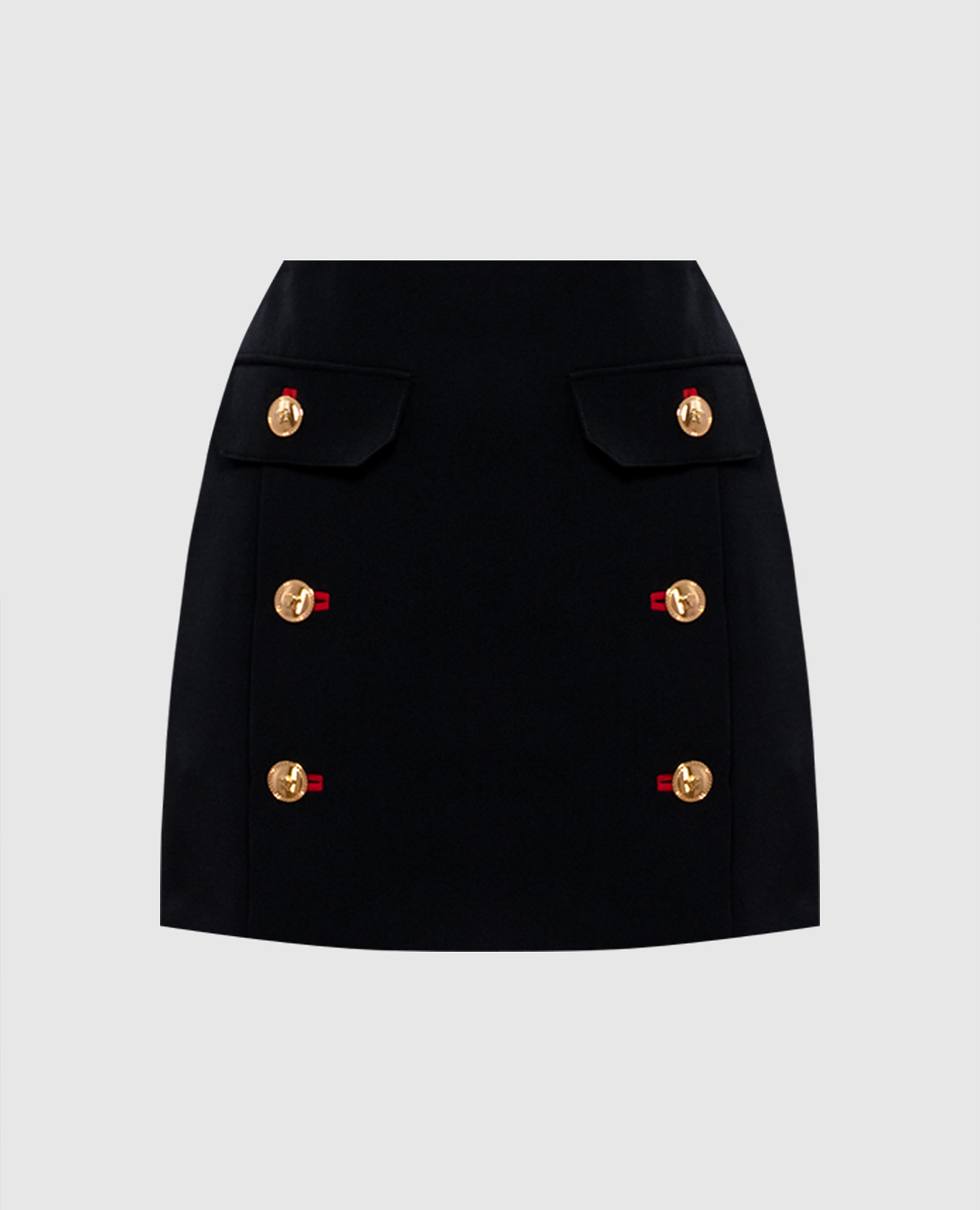 

Black wool mini skirt Versace
