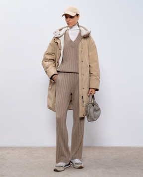 Brunello Cucinelli Beige cashmere pants M12193499