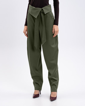 The Attico Khaki wool pants 251WCP00272WWW065AA