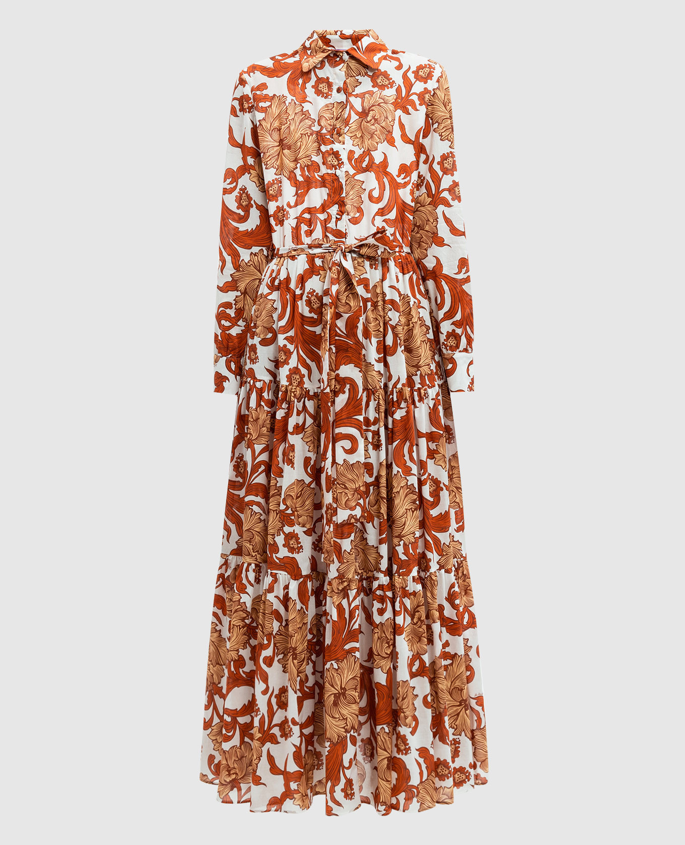 

Bellini white dress in Reef White floral print La DoubleJ