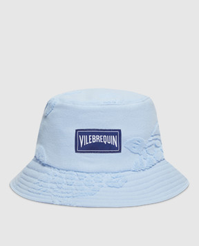 Vilebrequin Boheme blue panama with logo BOHU1201