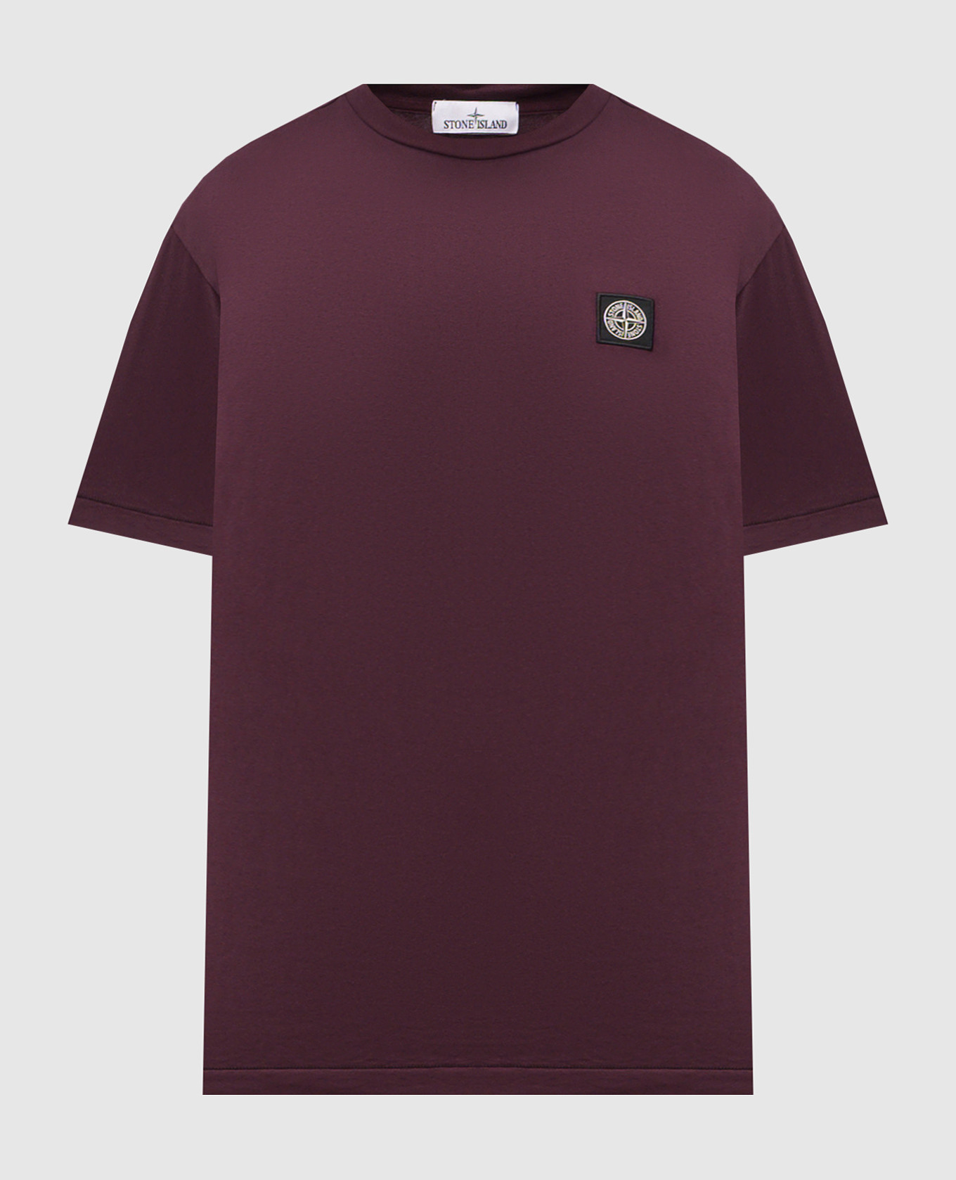 

Purple T-shirt with logo patch Stone Island, Violet