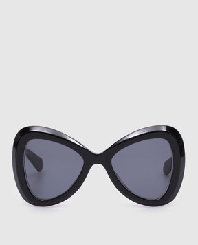 Valentino Black V-gold sunglasses VLS138A53