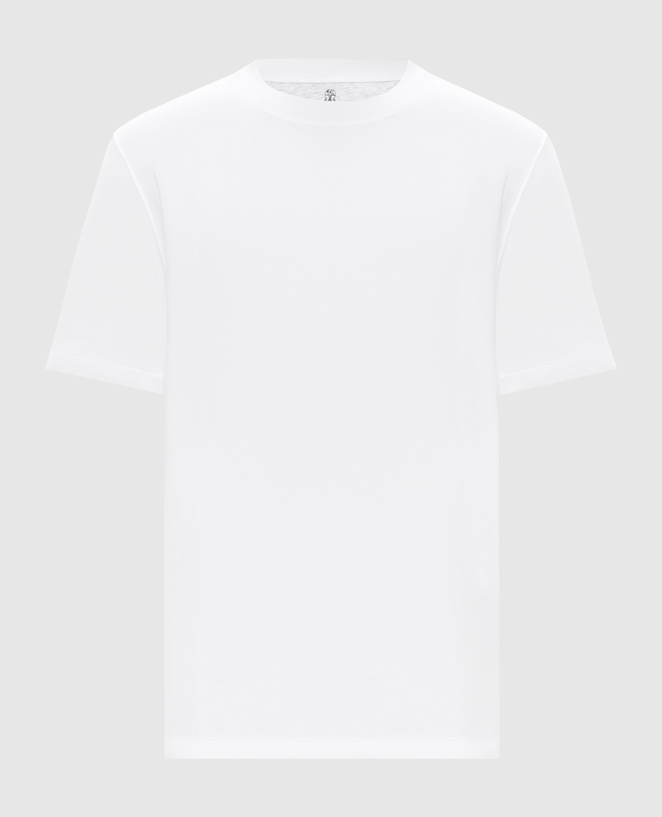 

White straight-cut T-shirt Brunello Cucinelli