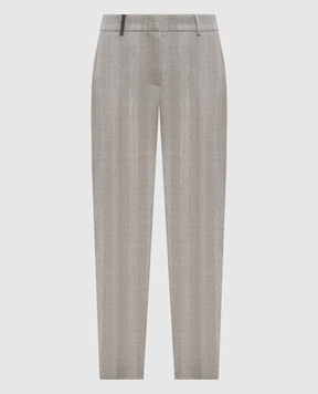 Peserico Gray pants with wool A0471802046