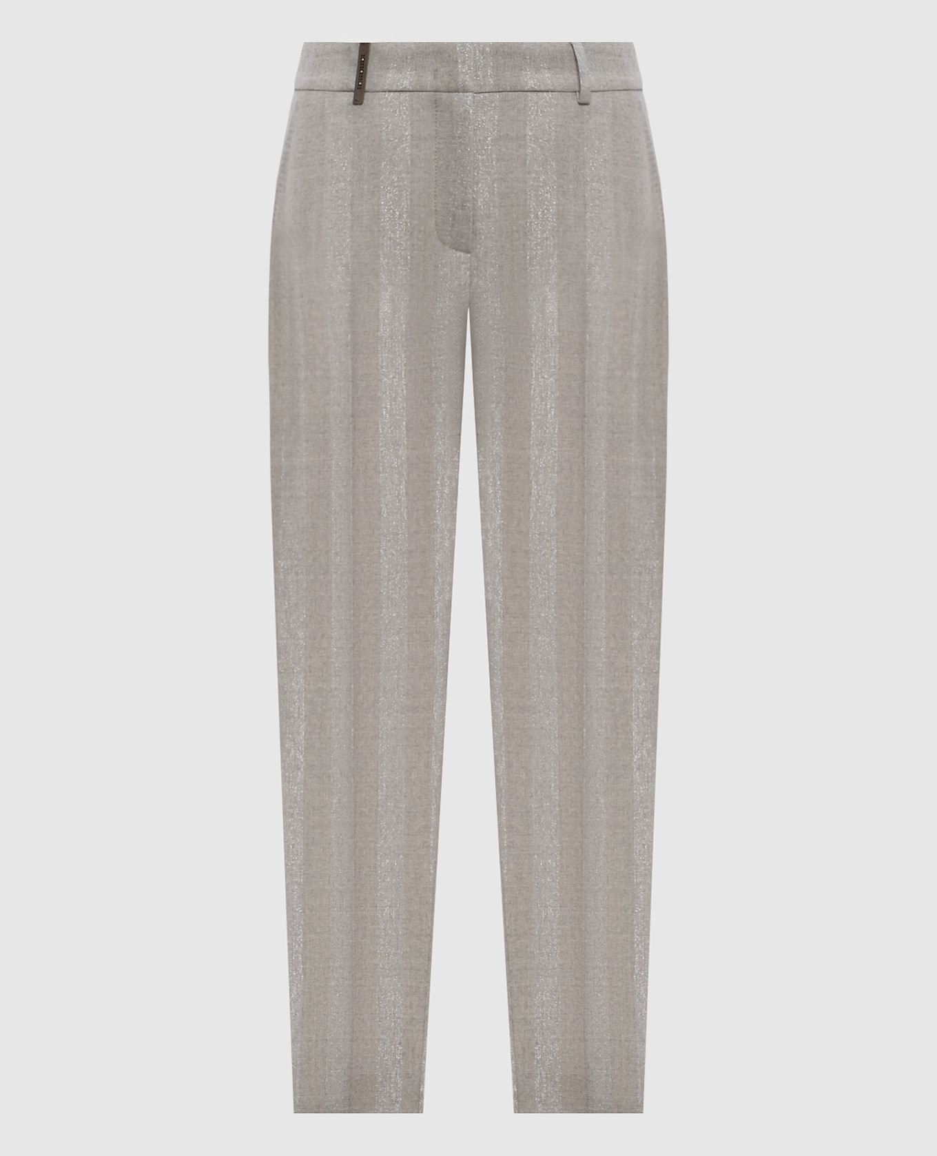 Gray pants with wool Peserico