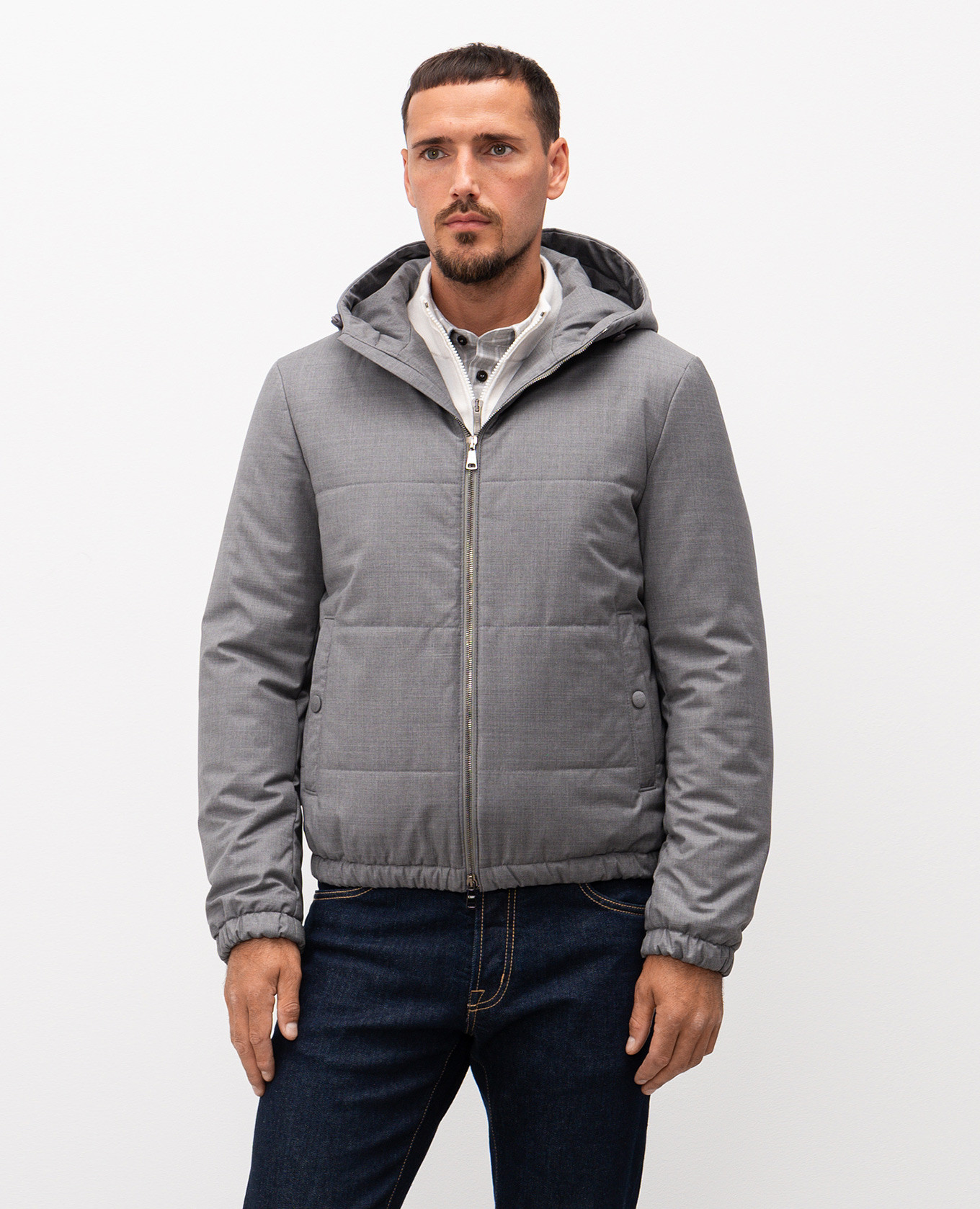 Gray wool jacket Cashmere&Whiskey 3