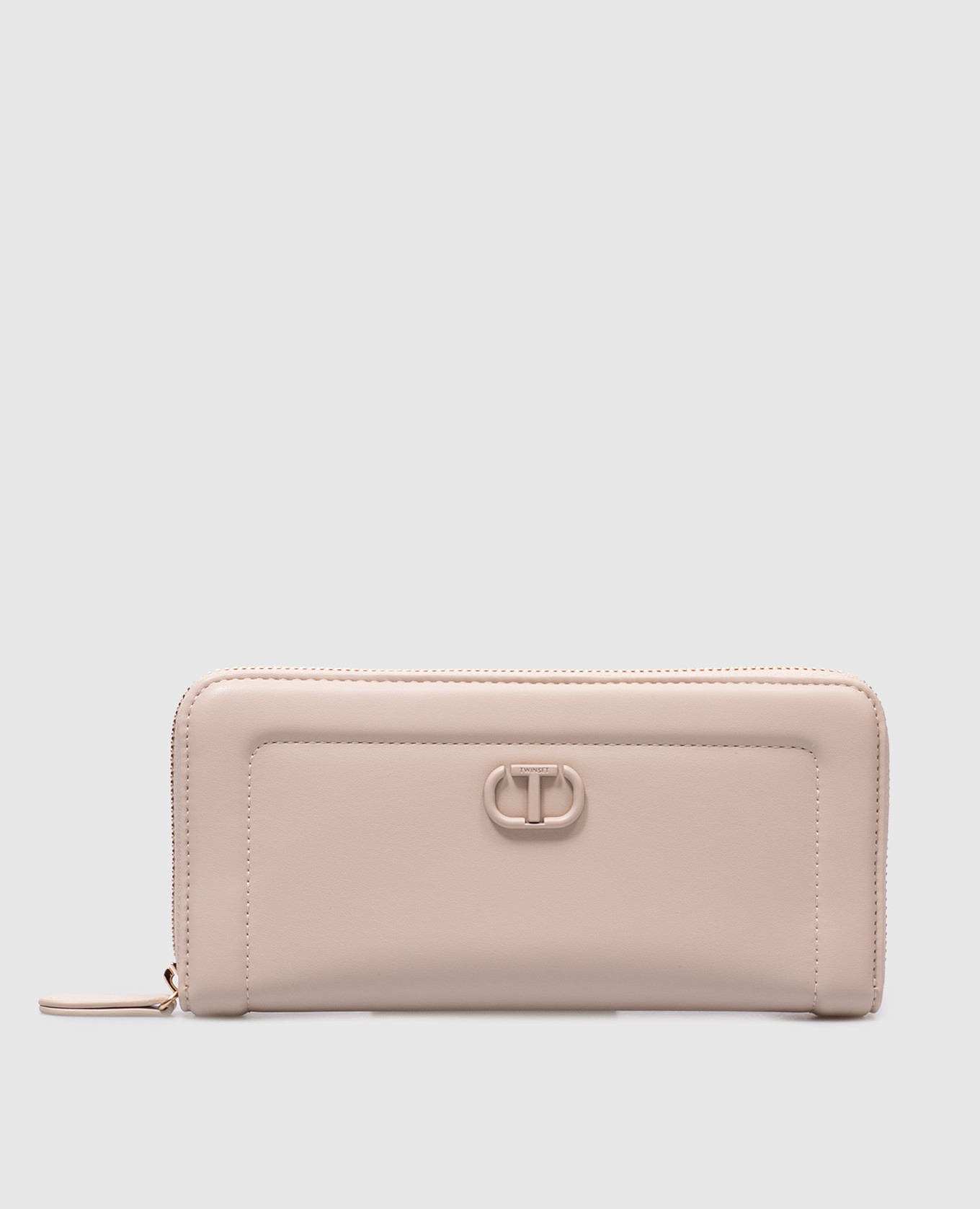 

Beige wallet with logo emblem Twinset