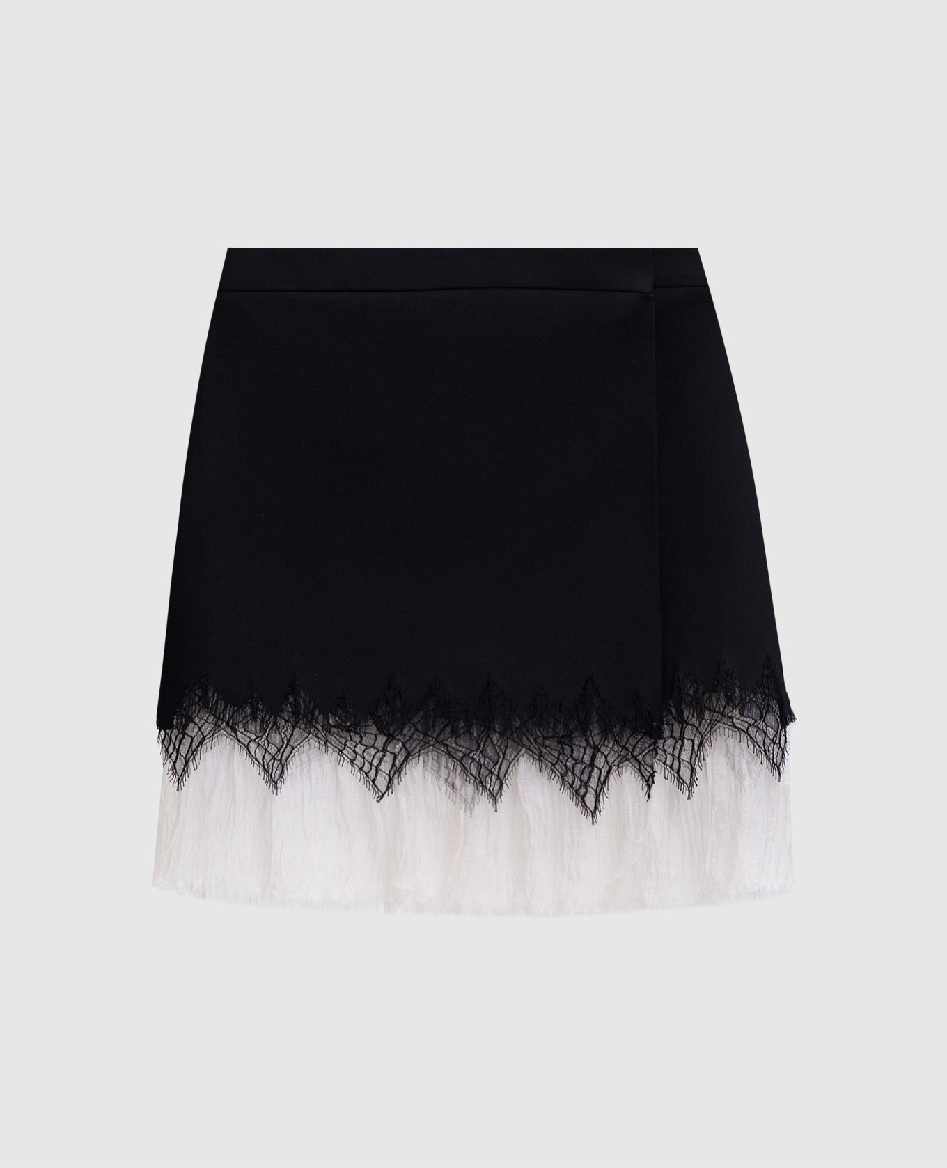 

Black wool and silk pleated skirt Alexander McQueen